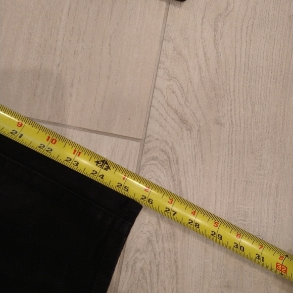 7 For All Mankind THE SKINNY COATED SLIM ILLUSION BLACK PANTS - Picture 9 of 10